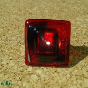 Az örök piros-fekete gyűrű - Meska.hu