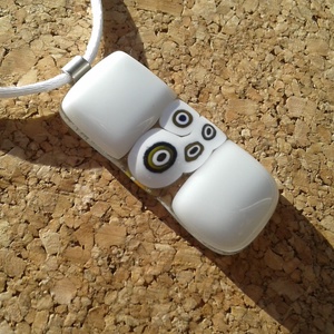 Fehér kapszula medál -  - Meska.hu