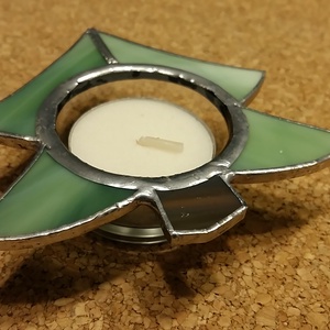 Fenyő mécsestartó, Otthon & Életmód, Gyertya, illat, aroma, Mécses és mécsestartó, Üvegművészet, MESKA