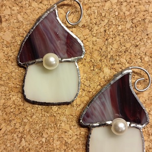 Manók, Karácsony, Adventi díszek, Adventi ablakdekoráció, Üvegművészet, MESKA