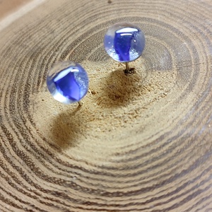 Kék bogyó  füli, Ékszer, Fülbevaló, Pötty fülbevaló, Ékszerkészítés, Üvegművészet, MESKA