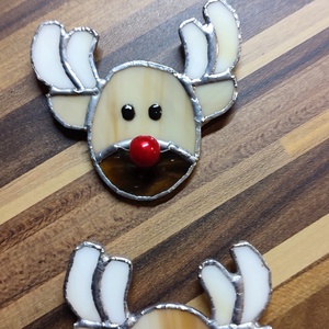 Rudolf  szarvas - karácsony - karácsonyi lakásdekoráció - karácsonyi ajtódíszek - Meska.hu