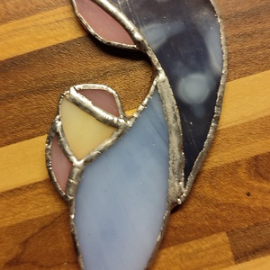 Mária, Karácsony, Karácsonyi lakásdekoráció, Karácsonyi ajtódíszek, Üvegművészet, MESKA