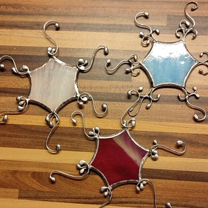 Fehér csillag - karácsony - adventi díszek - adventi ablakdekoráció - Meska.hu