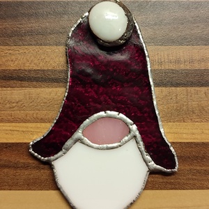 Télapó, Karácsony, Karácsonyi lakásdekoráció, Karácsonyi lakásdíszek, Üvegművészet, MESKA