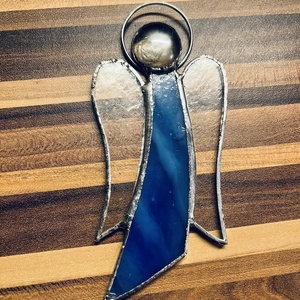 Kék  angyal  - otthon & életmód - dekoráció - ajtó- és ablak dekoráció - ablakdísz - Meska.hu