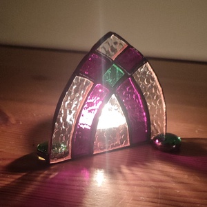 Karácsonyi mécsestartó 2. - karácsony - karácsonyi lakásdekoráció - karácsonyi illatgyertya, mécses - Meska.hu