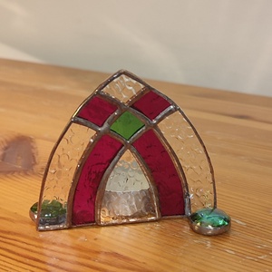 Karácsonyi mécsestartó 2. - karácsony - karácsonyi lakásdekoráció - karácsonyi illatgyertya, mécses - Meska.hu