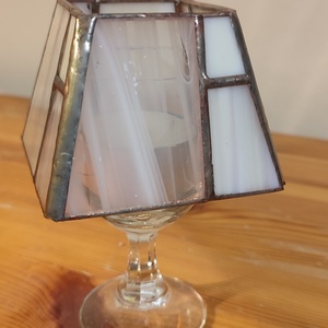 Üvegpohár mécsestartó - Meska.hu