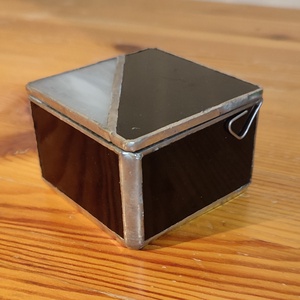 Üveg ekszertartó dobozka - otthon & életmód - gyertya, illat, aroma - mécses és mécsestartó - Meska.hu