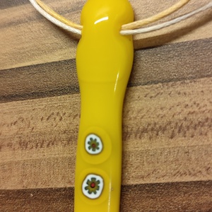 Sárga csillagok medál - ékszer - nyaklánc - medál - Meska.hu