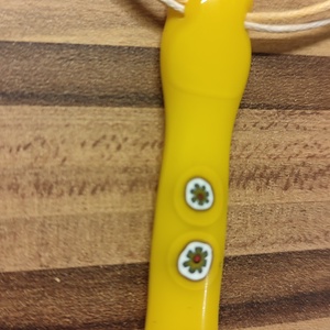 Sárga csillagok medál - ékszer - nyaklánc - medál - Meska.hu