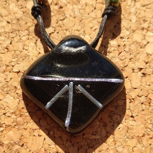  Irizáló  csíkok medál - ékszer - ékszerszett - Meska.hu