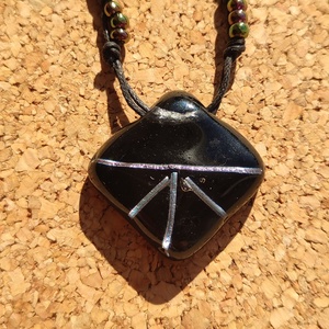  Irizáló  csíkok medál - ékszer - ékszerszett - Meska.hu