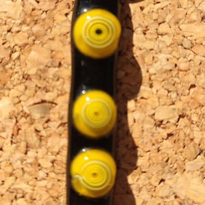 Sárga körök medál - ékszer - nyaklánc - medál - Meska.hu