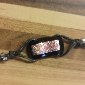 Rózsaszín irizáló karkötő - ékszer - karkötő - gyöngyös karkötő - Meska.hu