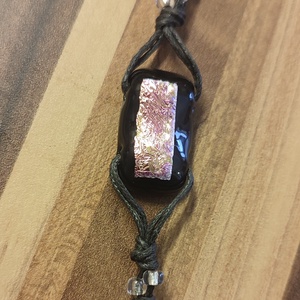 Rózsaszín irizáló karkötő - ékszer - karkötő - gyöngyös karkötő - Meska.hu