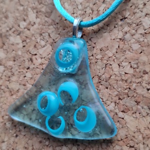 Kék és kék fúziója  - ékszer - nyaklánc - medál - Meska.hu