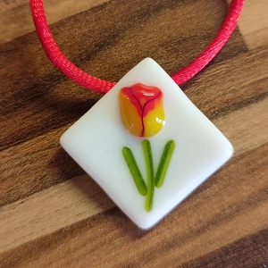 Tulipános medál - ékszer - ékszerszett - Meska.hu