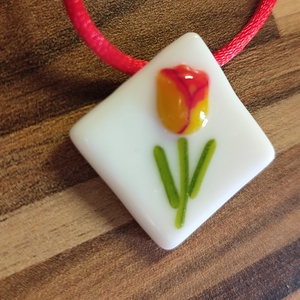 Tulipános medál - ékszer - ékszerszett - Meska.hu