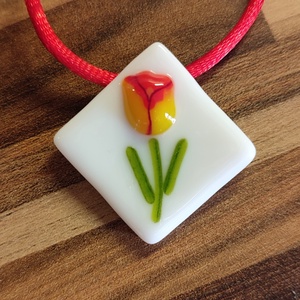 Tulipános medál - Meska.hu