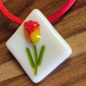 Tulipános medál - ékszer - ékszerszett - Meska.hu