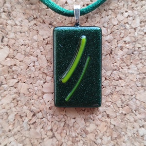 Zöld  aventurin medál - ékszer - nyaklánc - medál - Meska.hu