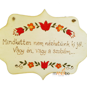 Rend-es vicces pirogravírozott kép - otthon & életmód - dekoráció - ajtó- és ablak dekoráció - ajtódísz & kopogtató - Meska.hu
