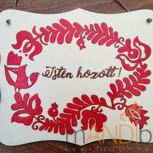 Személyre szabható magyar népmesés mintás pirogravírozott kép  - otthon & életmód - dekoráció - ajtó- és ablak dekoráció - ajtódísz & kopogtató - Meska.hu
