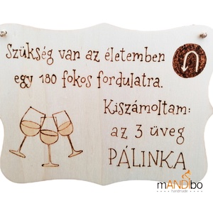 Vicces pálinkás pirogravírozott képecske, Otthon & Életmód, Dekoráció, Kép & Falikép, Táblakép, Gravírozás, pirográfia, MESKA