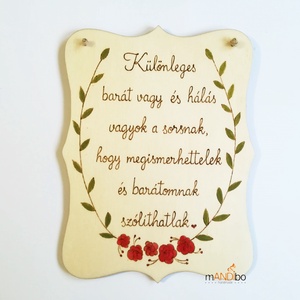 Pirogravírozott kép barátnőnek - Meska.hu