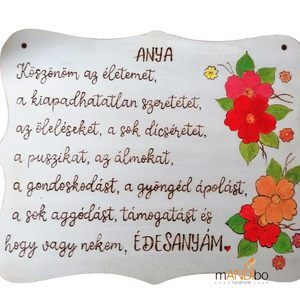 Anyák napjára készült pirogravírozott képecske, Otthon & Életmód, Dekoráció, Kép & Falikép, Táblakép, Gravírozás, pirográfia, MESKA