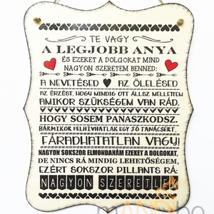 Anyák napjára készült kép, Otthon & Életmód, Dekoráció, Kép & Falikép, Táblakép, Decoupage, transzfer és szalvétatechnika, MESKA