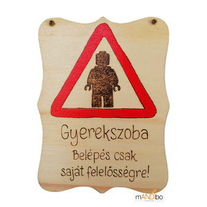 Gyerekszoba ajtajára készült pirogravírozott kép , Otthon & Életmód, Babaszoba, gyerekszoba, Gyerek névtábla, Gravírozás, pirográfia, MESKA