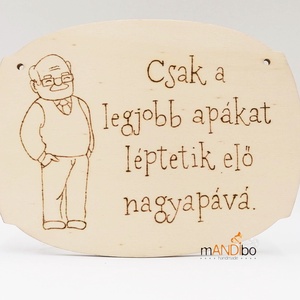 Nagyapának készült képecske  - otthon & életmód - dekoráció - ajtó- és ablak dekoráció - ajtódísz & kopogtató - Meska.hu