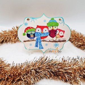 Téli baglyok - Meska.hu