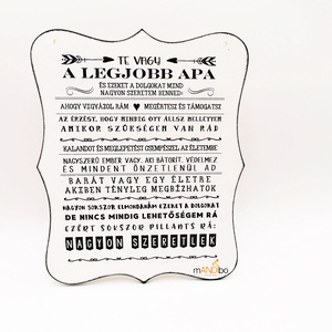 Legjobb apának készült kép - otthon & életmód - dekoráció - kép & falikép - táblakép - Meska.hu