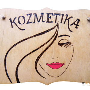 Személyre szabható pirogravírozott kép kozmetikusnak, Otthon & Életmód, Dekoráció, Kép & Falikép, Fából készült kép, Gravírozás, pirográfia, MESKA