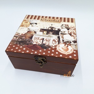 Chocolat szalvétatechnikás teafilter tartó doboz - otthon & életmód - konyhafelszerelés, tálalás - konyhai tárolás - tea & kávé tárolás - Meska.hu