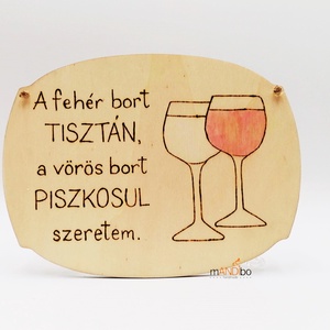Vicces boros képecske, Otthon & Életmód, Dekoráció, Kép & Falikép, Táblakép, Gravírozás, pirográfia, MESKA