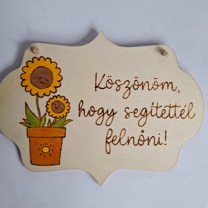 Pirogravírozott képecske óvónéninek, tanítónéninek - otthon & életmód - dekoráció - ajtó- és ablak dekoráció - ajtódísz & kopogtató - Meska.hu