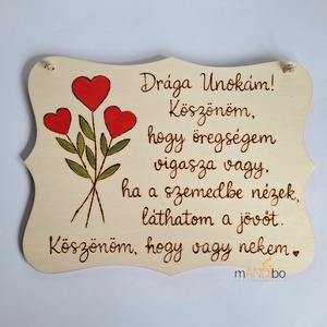 Unokának készült pirogravírozott képecske, Otthon & Életmód, Dekoráció, Kép & Falikép, Táblakép, Gravírozás, pirográfia, MESKA
