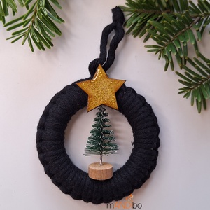 Makramé karácsonyfadísz, Karácsony, Karácsonyi lakásdekoráció, Karácsonyfadíszek, Csomózás, MESKA