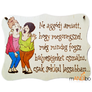 Vicces személyre szabható pirogravírozott születésnapos kép, Otthon & Életmód, Dekoráció, Kép & Falikép, Fából készült kép, Gravírozás, pirográfia, MESKA