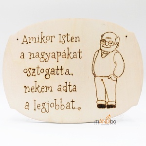 Nagyapának készült képecske  - otthon & életmód - dekoráció - ajtó- és ablak dekoráció - ajtódísz & kopogtató - Meska.hu