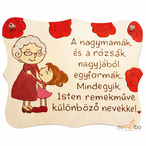 Nagymamának készült pirogravírozott képecske, Otthon & Életmód, Dekoráció, Kép & Falikép, Táblakép, Gravírozás, pirográfia, MESKA