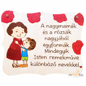 Nagymamának készült pirogravírozott képecske - otthon & életmód - dekoráció - kép & falikép - táblakép - Meska.hu