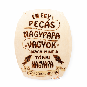 Horgászatot kedvelő nagypapának készült pirogravírozott képecske, Otthon & Életmód, Dekoráció, Kép & Falikép, Táblakép, Gravírozás, pirográfia, MESKA