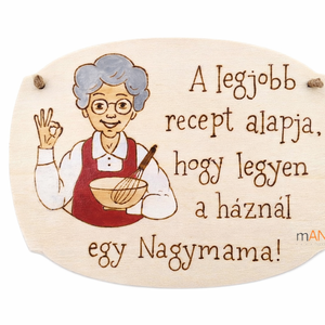 Nagymamának készült pirogravírozott képecske, Otthon & Életmód, Dekoráció, Kép & Falikép, Táblakép, Gravírozás, pirográfia, MESKA