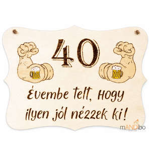 Vicces személyre szabható pirogravírozott születésnapos kép, Otthon & Életmód, Dekoráció, Kép & Falikép, Fából készült kép, Gravírozás, pirográfia, MESKA